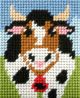 Orchidea Embroidery Kit for Beginners. Alpine Cow.