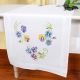 Vervaco Pretty Pansies Embroidery Runner Kit