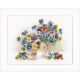 Vervaco Pretty Pansies Counted Cross Stitch Kit