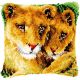 Vervaco Lioness and Cub Latch Hook Cushion Kit