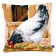 Vervaco Grey Hen Cross Stitch Cushion Kit
