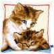 Vervaco Playful Kittens Cross Stitch Cushion Kit
