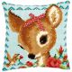 Vervaco Bambi with a Bow Cross Stitch Cushion Kit