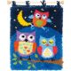 Vervaco Owls in the Night Latch Hook Wall Hanging Kit
