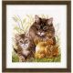 Vervaco Cat Family Counted Cross Stitch Kit