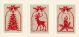 Vervaco Counted Cross Stitch Card Kit. Christmas Symbols Card Set.