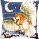 Vervaco Printed Cross Stitch Cushion Kit. Owl 1.
