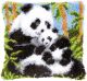 Vervaco Latch Hook Cushion Kit. Panda.