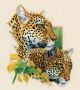 Vervaco Counted Cross Stitch Kit. Leopard Duo 2.