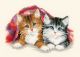Vervaco Counted Cross Stitch Kit. Kittens Under the Rug.