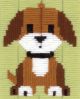 Vervaco Long Stitch Kit. Brown Doggy.