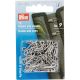 Prym Hooks And Eyes For Jerkins Mild Steel 9 Silver Col