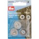 Prym Magnetic Sew-On Buttons 19mm Silver Col