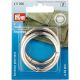 Prym Bag Rings 35mm Silver Col