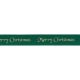 Berisfords Merry Christmas Ribbon. 25mm wide x 20m Roll. Hunter Green.