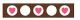 Celebrate Circle Heart Ribbon. 15mm x 3.5m. Hot Pink and Brown on White.