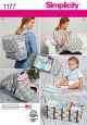 Accessories for Babies Simplicity Sewing Pattern No. 1177. One Size.
