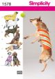 Large Size Dog Clothes Simplicity Sewing Pattern No. 1578. One Size.