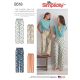 Girls and Misses Slim Fit Lounge Trousers Simplicity Sewing Pattern 8518. Size S-L / XS-XL.
