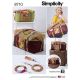 Luggage Bags, Key Ring and Tassel Simplicity Sewing Pattern 8710. One Size.