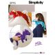 Stuffed Dragons Simplicity Sewing Pattern 8715. One Size.