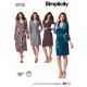 Misses and Petite Wrap Dress  Simplicity Sewing Pattern 8735. 