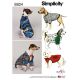 Dog Coats in Three Sizes Simplicity Sewing Pattern 8824. Size S-L.