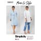 Mimi G Misses and Miss Petite Shirt Dress Simplicity Sewing Pattern 8830. 