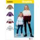 Girls Knit Hooded Jacket Simplicity Sewing Pattern 8999. 