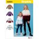 Girls Knit Hooded Jacket Simplicity Sewing Pattern 8999.