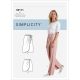 Misses Faux Wrap Trousers, Skirt and Shorts Simplicity Sewing Pattern 9111. 