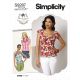 Misses Sweetheart-Neckline Blouses Simplicity Sewing Pattern 9287