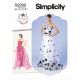 Misses Strapless Dress, Detachable Train and Belt Simplicity Sewing Pattern 9289