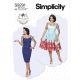 Misses Princess Seam Dresses With Straight or Gathered Skirt Simplicity Sewing Pattern 9291