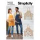 Unisex Aprons Simplicity Sewing Pattern 9302. One Size.