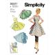 Misses Vintage Aprons Simplicity Sewing Pattern 9311. Size S-L.