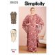 Misses Caftans Simplicity Sewing Pattern 9323. Size XS-XL.