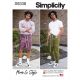 Mens Pull-On Trousers or Shorts Simplicity Sewing Pattern 9338. Size XS-XL.