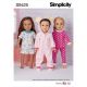 18 Inch Doll Clothes Simplicity Sewing Pattern 9425. One Size.