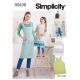 Adults and Childrens Aprons Simplicity Sewing Pattern 9436. Size XS-XL.