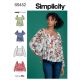 Misses Tops Simplicity Sewing Pattern 9452