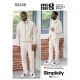 Mens Knit Jacket and Trousers Simplicity Sewing Pattern 9458. Size XS-XL.