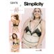 Misses and Womens Bralette and Panties Simplicity Sewing Pattern 9478. Size S-4XL.