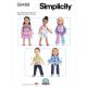 18 Inch Doll Clothes Simplicity Sewing Pattern 9499. One Size.