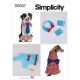 Pet Collars, Cuffs and Dresses Simplicity Sewing Pattern 9507. Size XS-XL.