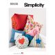 Pillows in Three Sizes and Pillow Case Simplicity Sewing Pattern 9530. One Size.