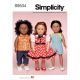 18 Inch Doll Clothes Simplicity Sewing Pattern 9534. One Size.