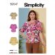 Misses Top and Tunic Simplicity Sewing Pattern 9547