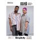 Unisex Shirt in Two Lengths Simplicity Sewing Pattern 9554. Size XS-XXL.