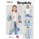 Misses Crochet and Sew Top, Jacket and Bag Simplicity Sewing Pattern 9633. Size XS-XL.